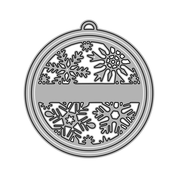 Poppy Crafts Cutting Dies #892 - Christmas Collection - Snowflake Bauble