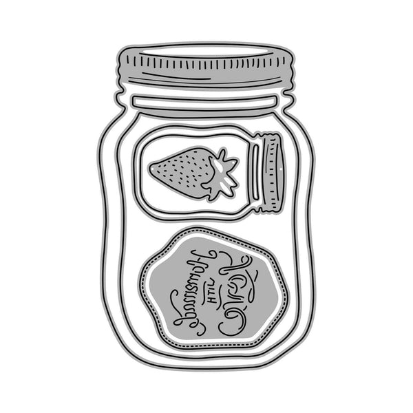 Poppy Crafts Cutting Dies #941 - Strawberry Jam Jar