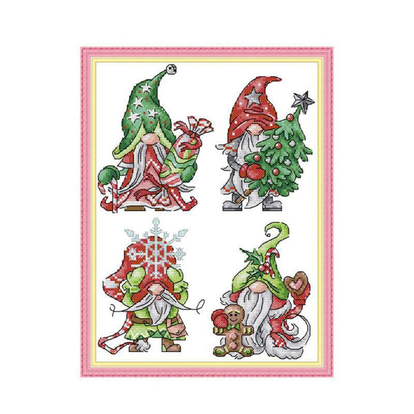 Poppy Crafts Christmas Cross-Stitch Kit #146 - Christmas Dwarf