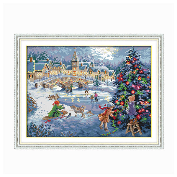 Poppy Crafts Christmas Cross-Stitch Kit #162 - A Christmas Celebration