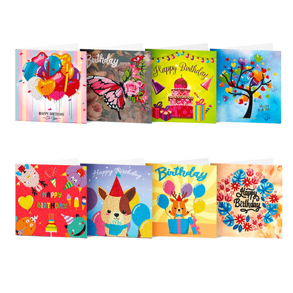 Poppy Crafts Diamond Art Greeting Card Kit #20 - 8 Pack