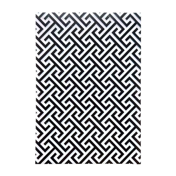 Poppy Crafts Embossing Folder #323 - Greek Lines