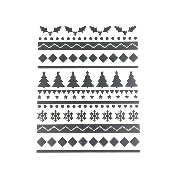 Poppy Crafts Embossing Folder #359 - Christmas Borders