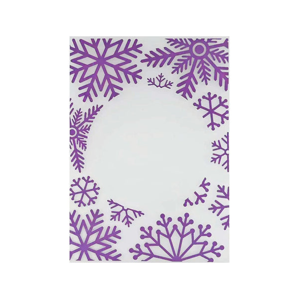 Poppy Crafts Embossing Folder #395 - Snowflake Frame