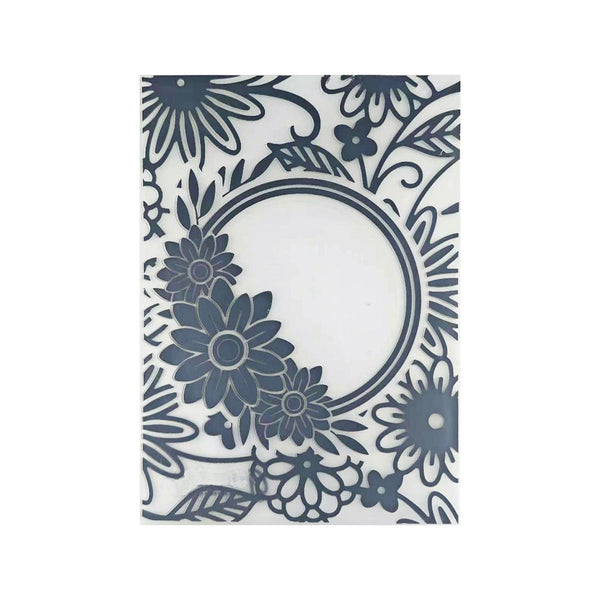 Poppy Crafts Embossing Folder #404 - Flower Frame