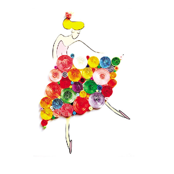 Poppy Crafts A4 Quilling Kit #32 - Dancing Lady