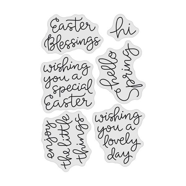 Poppy Crafts Clear Stamps #397 - Easter Wishes