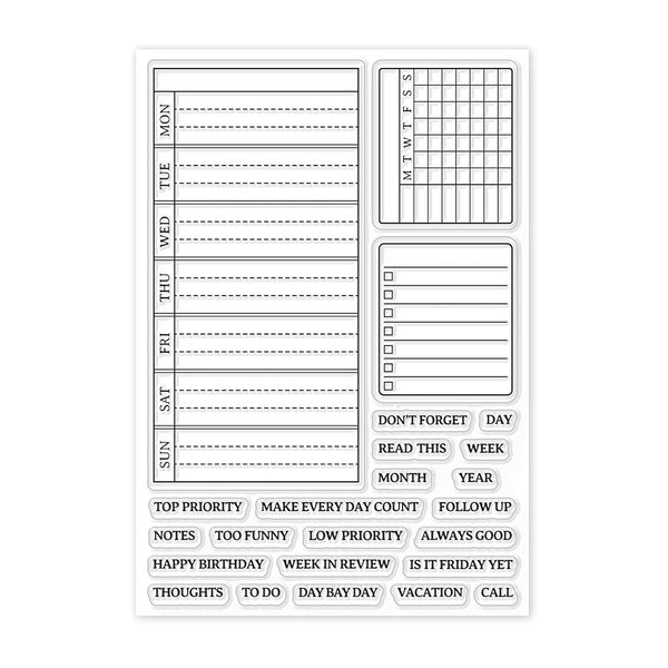 Poppy Crafts Clear Stamps #400 - Don’t Forget Planner