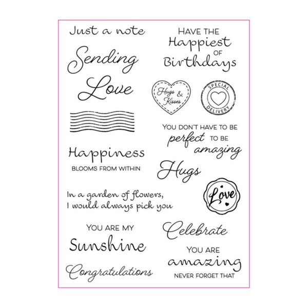 Poppy Crafts Clear Stamps #426 - Just a Note