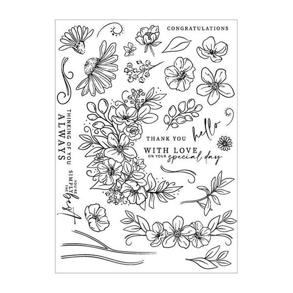 Poppy Crafts Clear Stamps #429 - Sweet Sentiments