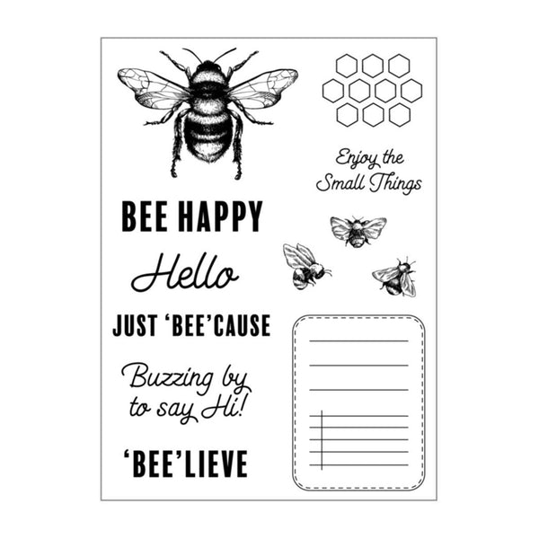 Poppy Crafts Clear Stamps #432 - Bee Happy