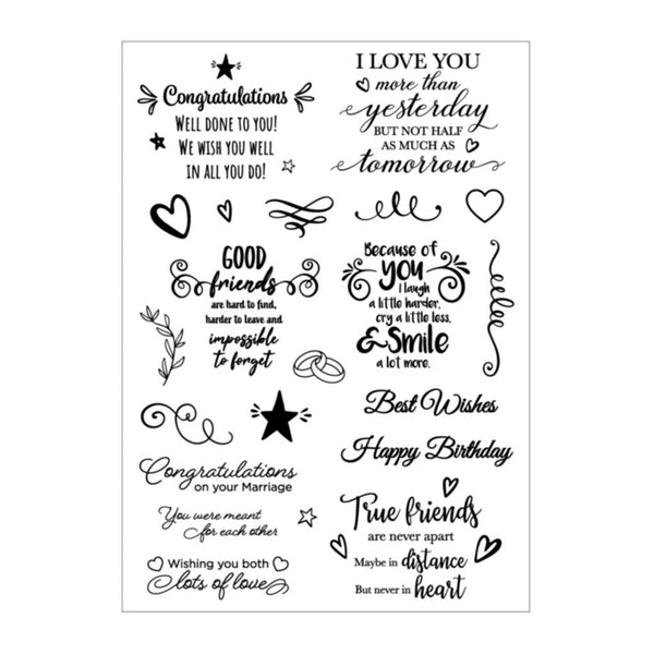 Poppy Crafts Clear Stamps #433 - Special Sentiments