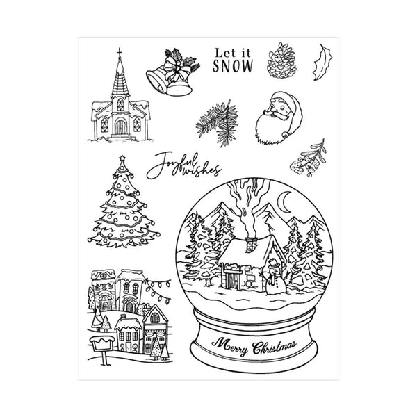 Poppy Crafts Clear Stamps #435 - Snow Globe