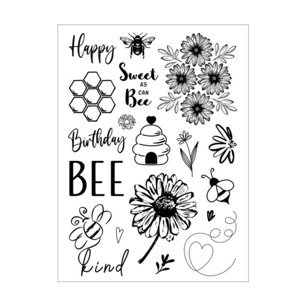 Poppy Crafts Clear Stamps #436 - Bee Birthday