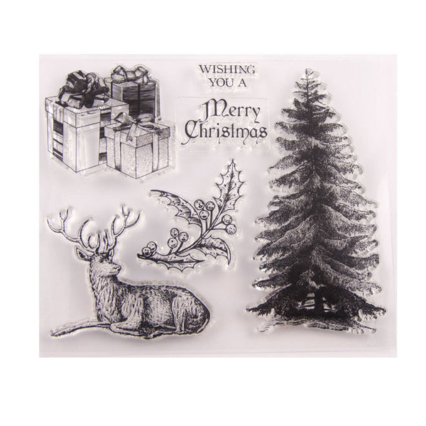 Poppy Crafts Clear Stamps #446 - Wishing You a Merry Christmas