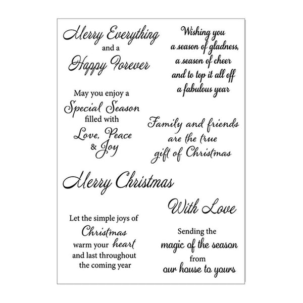 Poppy Crafts Clear Stamps #454 - Merry Everything