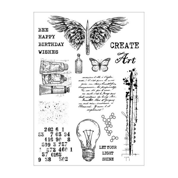 Poppy Crafts Clear Stamps #457 - Create Art