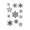 Poppy Crafts Clear Stamps #460 - Christmas Collection - Snowflakes