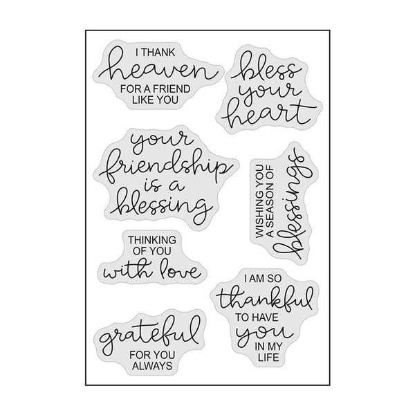 Poppy Crafts Clear Stamps #469 - Bless Your Heart