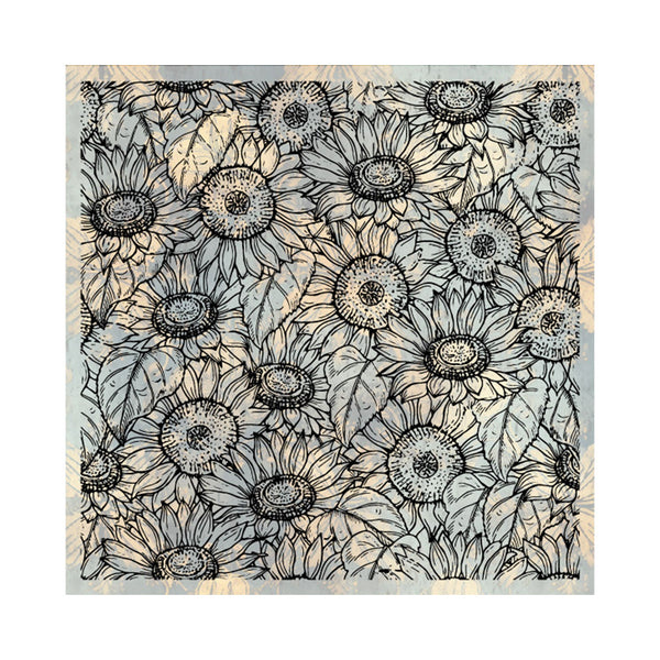 Poppy Crafts Clear Stamps #477 - Background - Sunflower