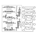 Poppy Crafts Cutting Dies & Stamp Set #123 - Bold Sentiments #2