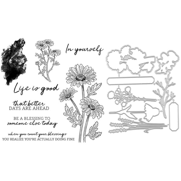 Poppy Crafts Cutting Dies & Stamp Set #153 - Life Is Good