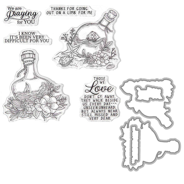 Poppy Crafts Cutting Dies & Stamp Set #162 - We Are Praying For You