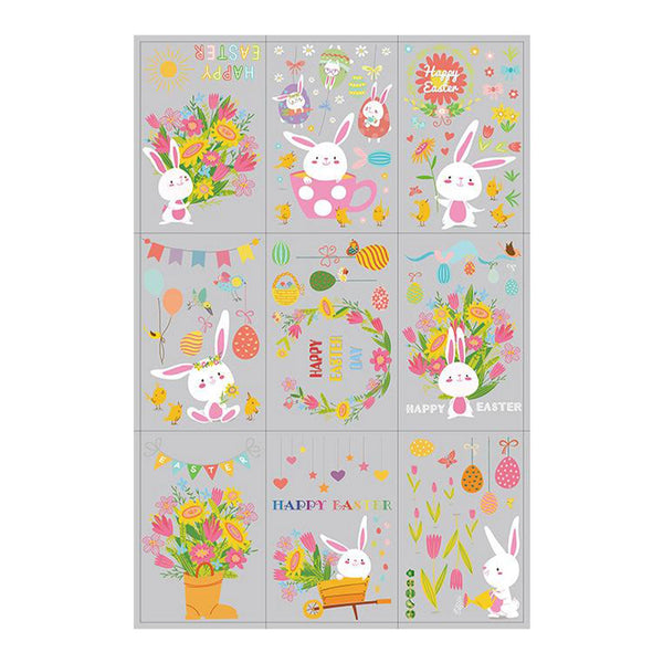 Poppy Crafts Window Stickers #3 - Easter Collection - Happy Bunny