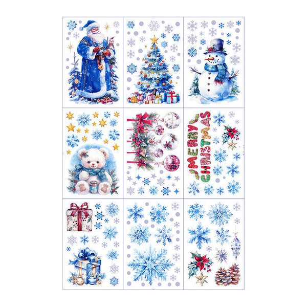 Poppy Crafts Window Stickers #5 - Christmas Collection - Traditional Santa