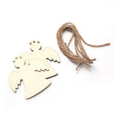 Poppy Crafts Wooden Ornaments Set - Christmas Collection - Angel