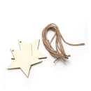 Poppy Crafts Wooden Ornaments Set - Christmas Collection - Star