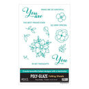 Gina K Designs Poly-Glaze Foiling Sheets 10/Pkg - Flower Medley