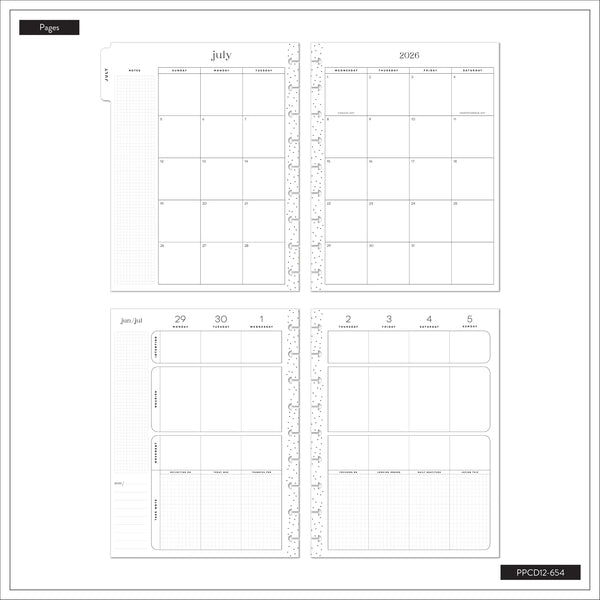 My & My Big Ideas 26–2027 Modern Nature Customizable Wellness Planner Classic Wellness Layout - 12 Months