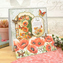 Hunkydory Pretty Poppies 8" x 8" Paper Pad