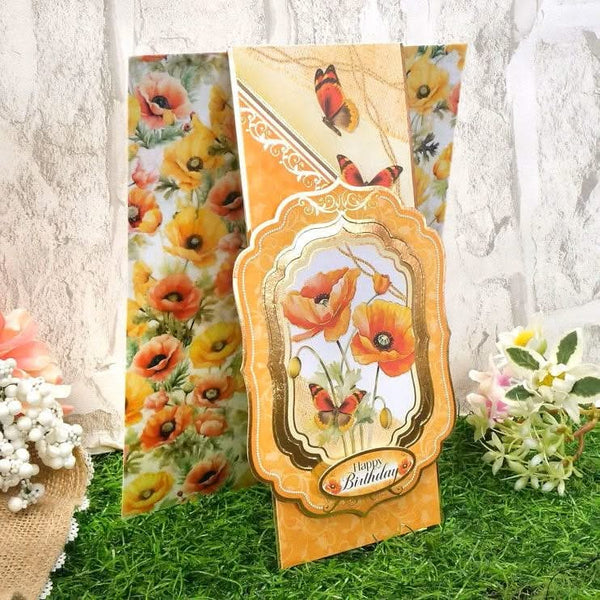 Hunkydory Pretty Poppies Printed Parchment* Topper