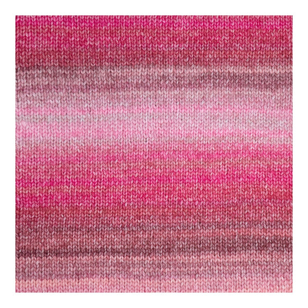 Gradient pink fabric swatch on a white background