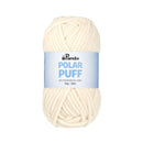 Ball of yarn with a label on a white background