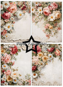 Paper Favourites A6 Single Sided Paper Pad - Vintage Flowers