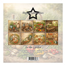 Packaging of 'In the Garden' paper pack by Paper Favourites with images of garden-themed designs.