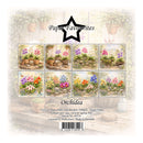 Packaging of 'Orchidea' paper pack with floral designs on a neutral background.