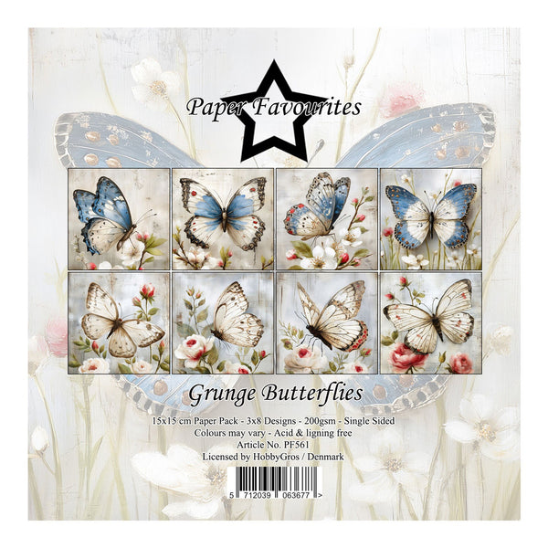 Pack of paper with butterfly designs on a decorative card