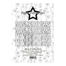 Packaging of 'Paper Favourites' black and white floral paper with a star logo.