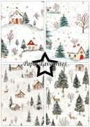 Paper Favourites A5 Single Sided Paper Pad - Winter Scene