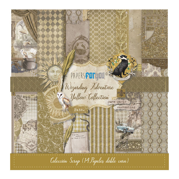Collection of decorative papers with patterns and text, featuring 'Papers for You' branding.