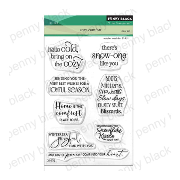 Penny Black Clear Stamps - Cozy Comfort