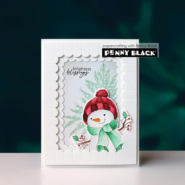 Penny Black Clear Stamps - Frosty Feathers