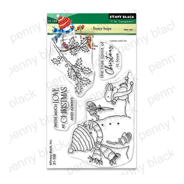 Penny Black Clear Stamps - Frosty Hops