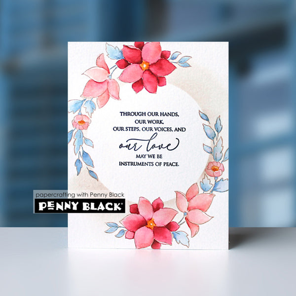 Penny Black Clear Stamps - Heart Bloom