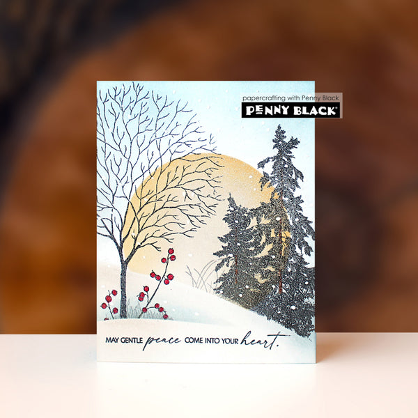 Penny Black Clear Stamps - Icy Timber