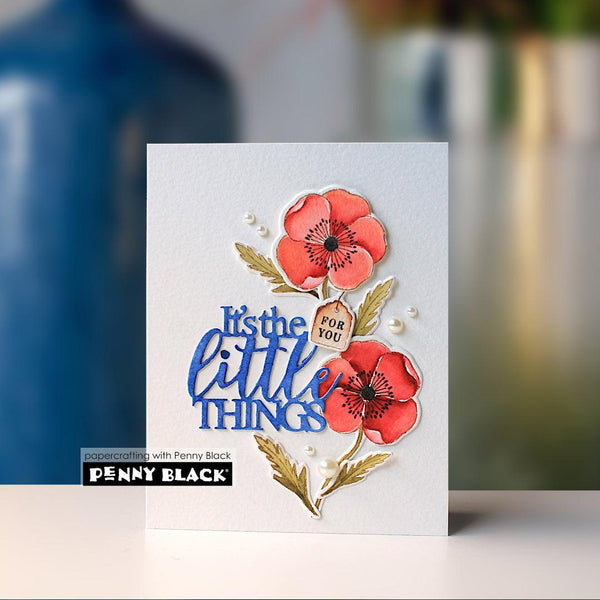 Penny Black Clear Stamps - Poppies